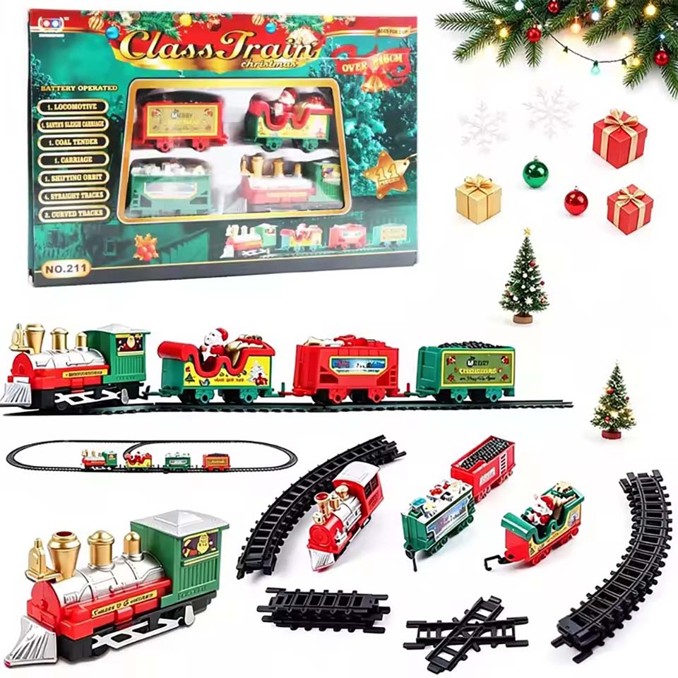 Christmas Tree Artificial - Realistic Christmas Electric Train Set,Easy To