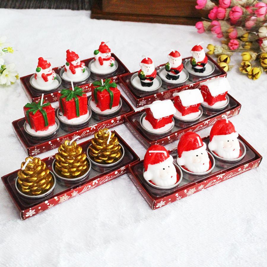 3Pcs Christmas Decorative Cand - огляд і ціна Holiday Candle Set