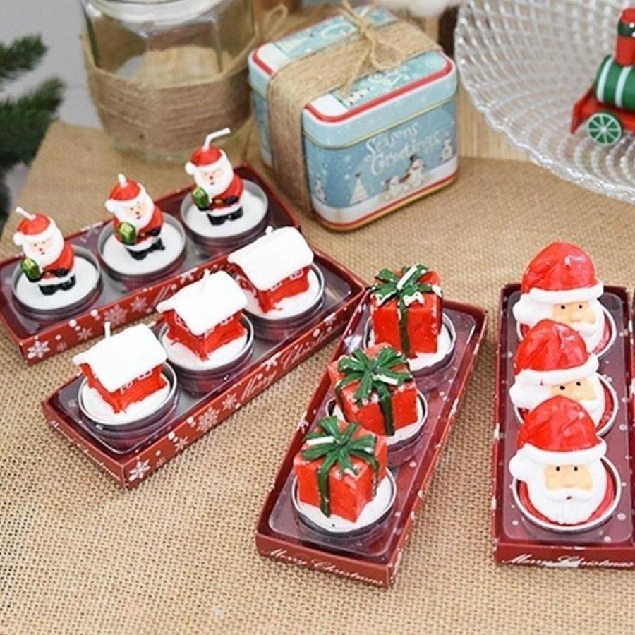 3Pcs Christmas Decorative Cand - огляд і ціна Holiday Candle Set